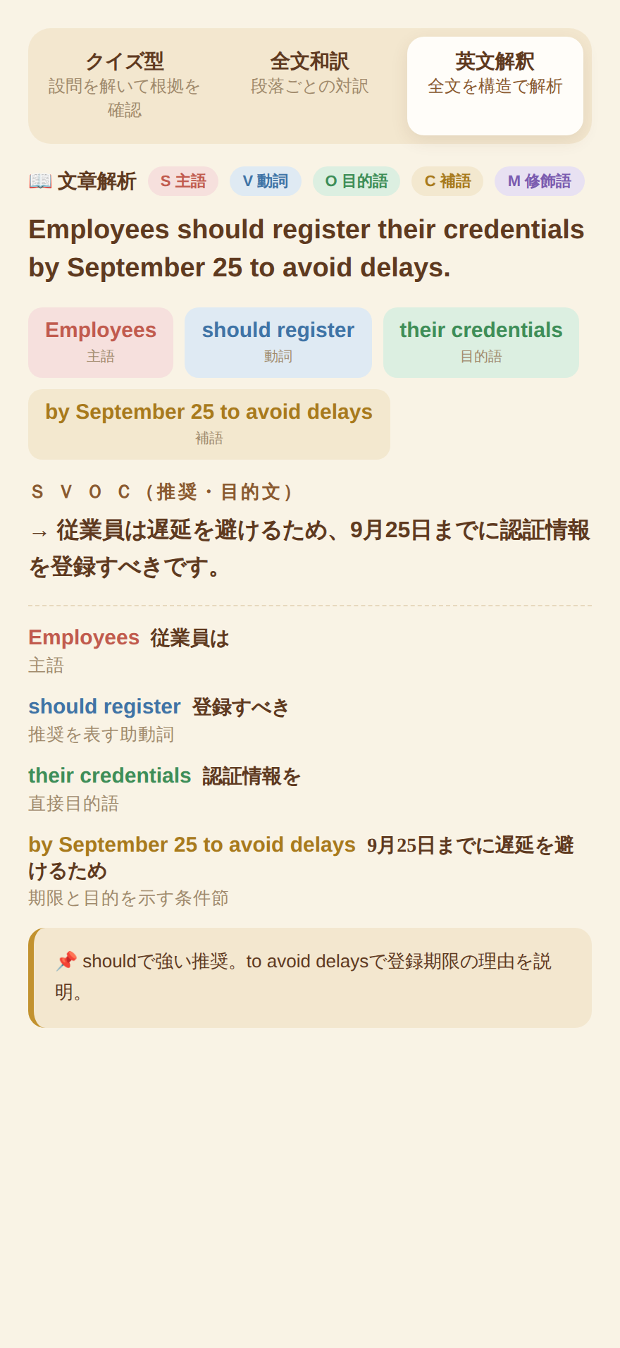 990 ENGLISH 構造で読む英文解釈（SVOC）